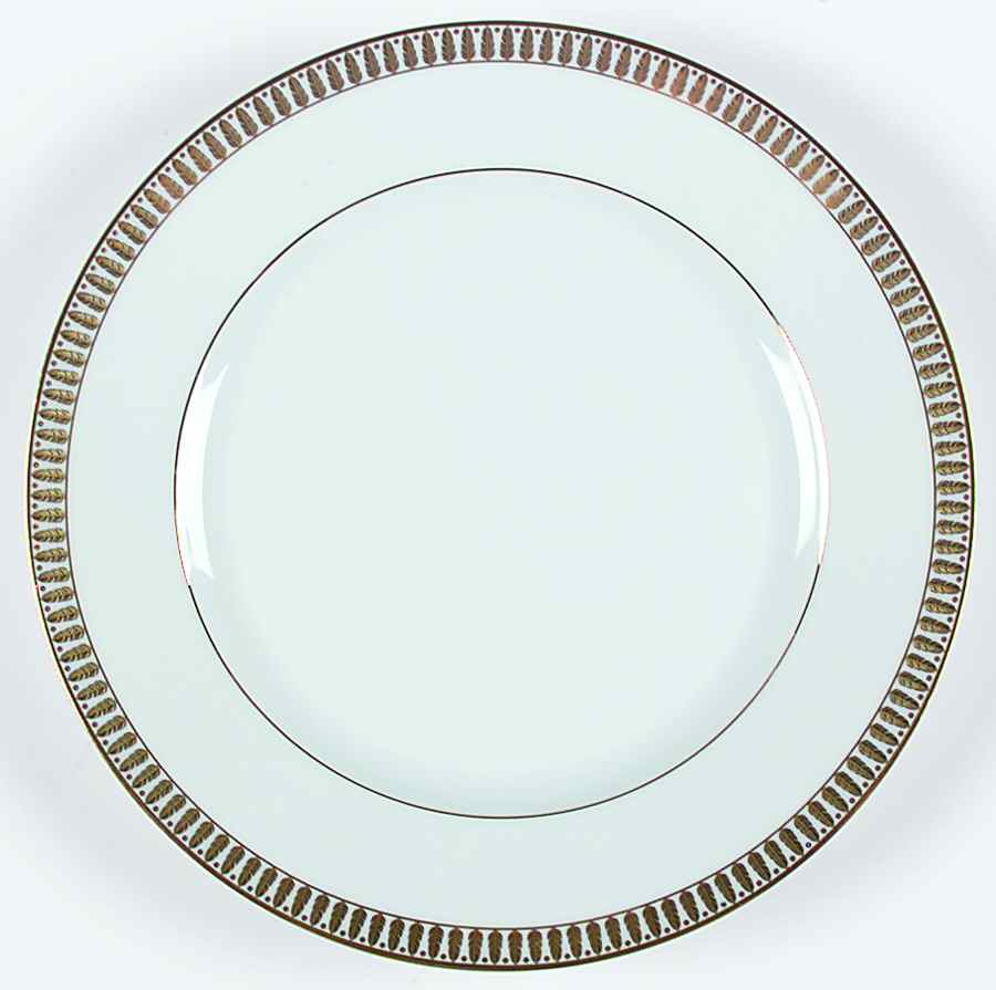 Plumes or (Gold) Dinner Plate by Haviland-1