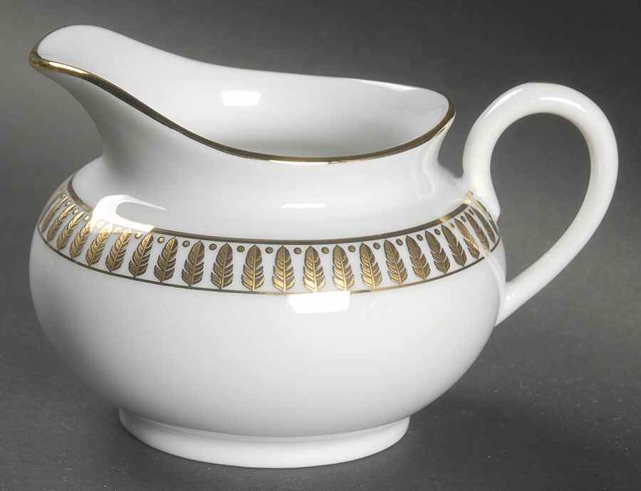 Plumes or (Gold) Creamer by Haviland-1