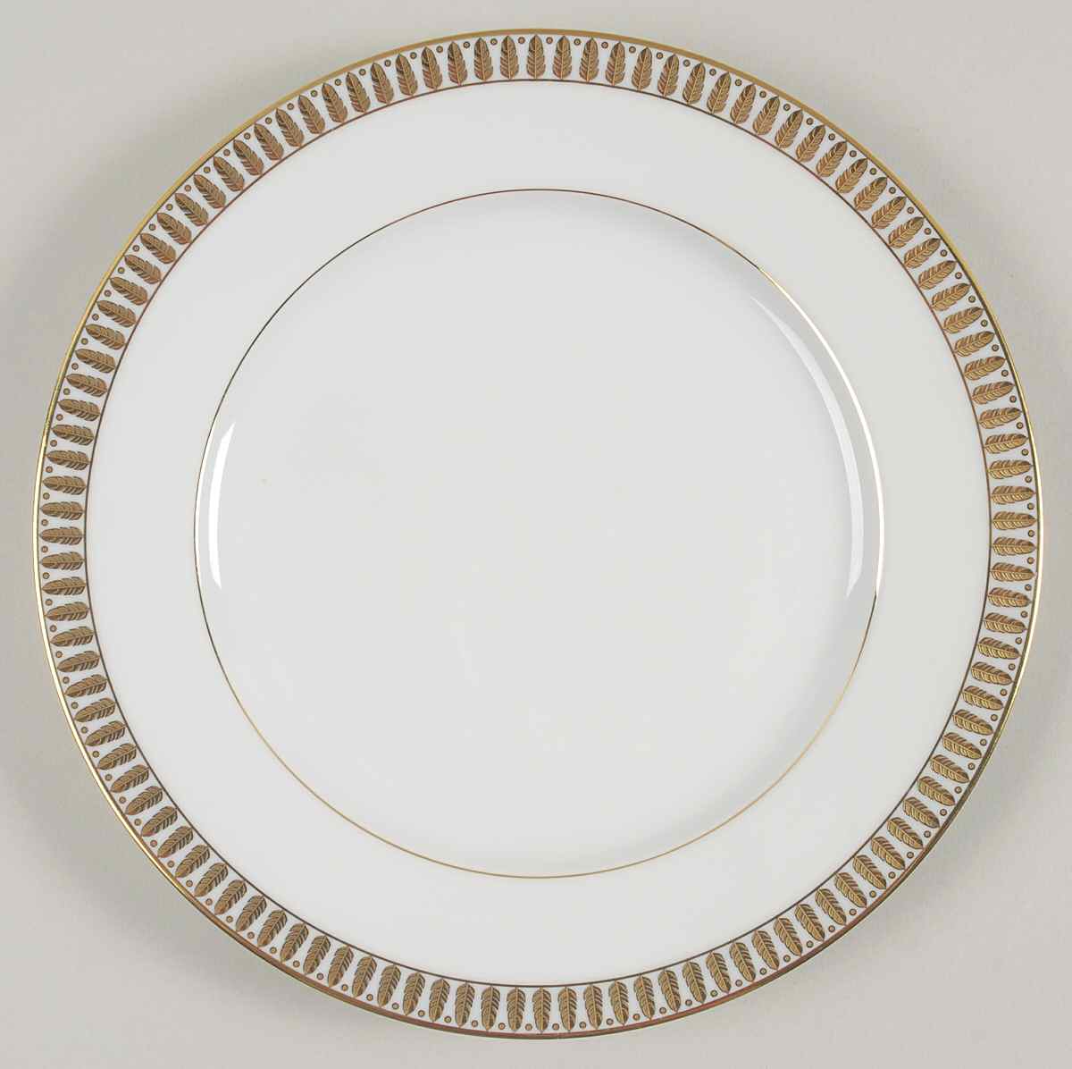 Plumes or (Gold) Salad/Dessert Plate by Haviland-1
