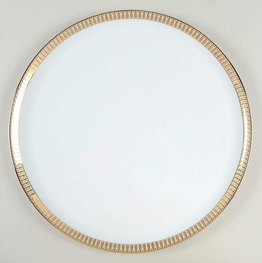 Plumes or (Gold) Cake Plate by Haviland-1