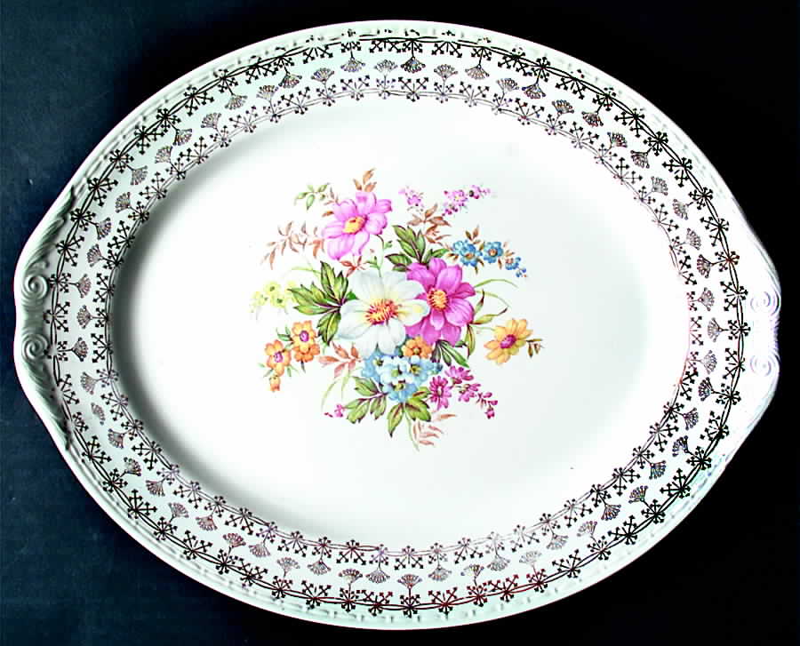 HLC2228 13" Oval Serving Platter by Homer Laughlin -1