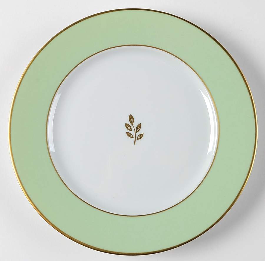 Florentine Tilleul Salad/Dessert Plate by Haviland-1