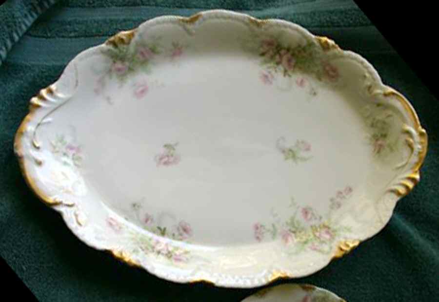 H2282 12" Oval Serving Platter by Haviland-1