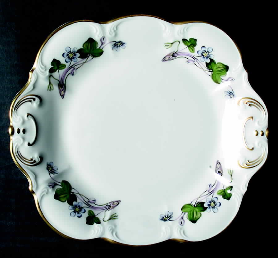 Anemone Hepatica Square Handled Cake Plate by Hackefors-1