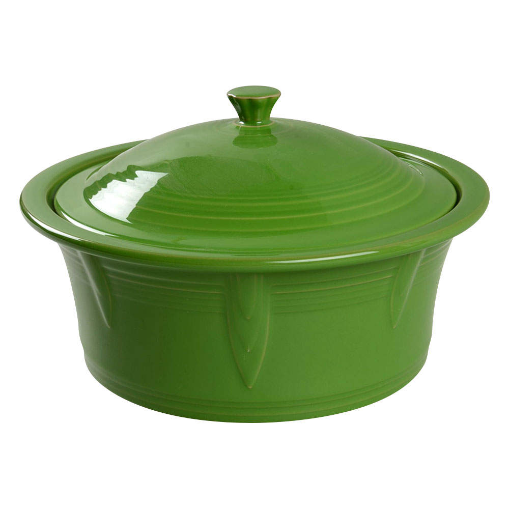 Fiesta Shamrock Green (Intro 2003) 2.5 Qt Round Covered Casserole by Homer Laughlin -1