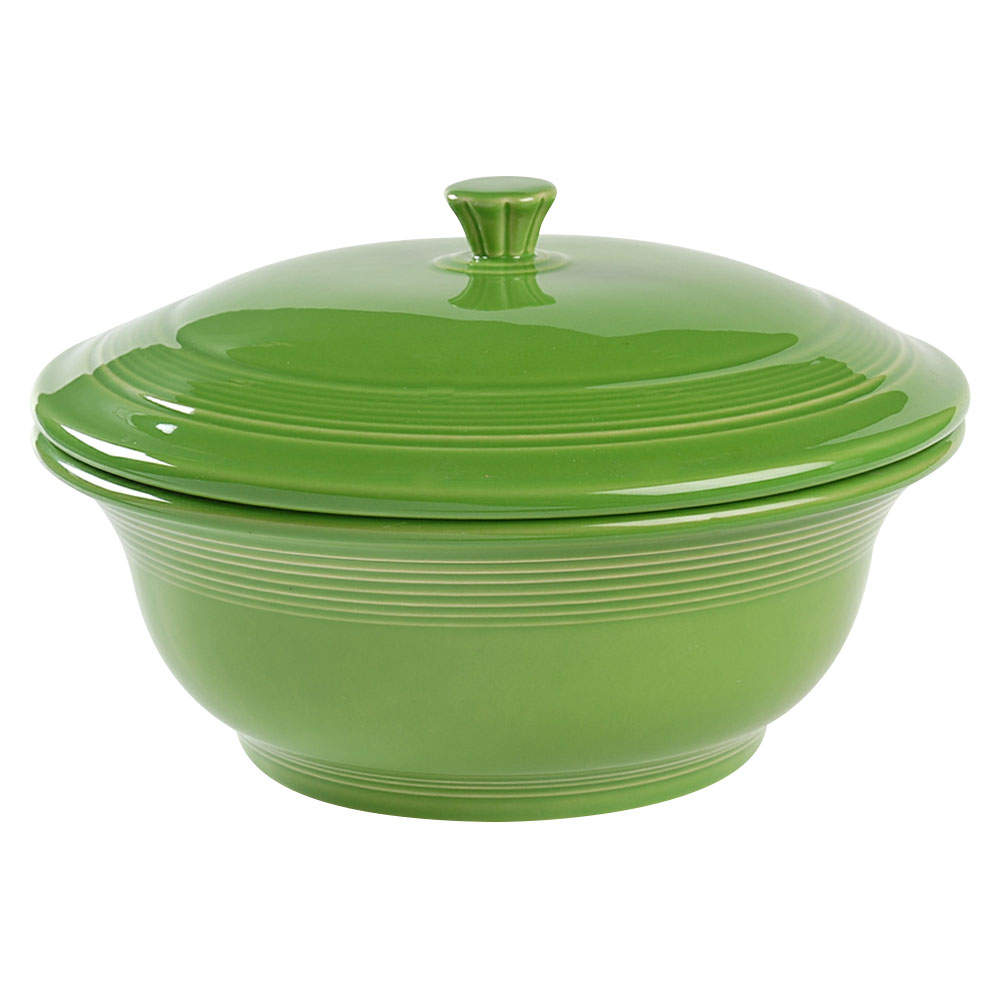 Fiesta Shamrock Green (Intro 2003) 2 Qt Round Covered Casserole (MB 9 Base) by Homer Laughlin -1