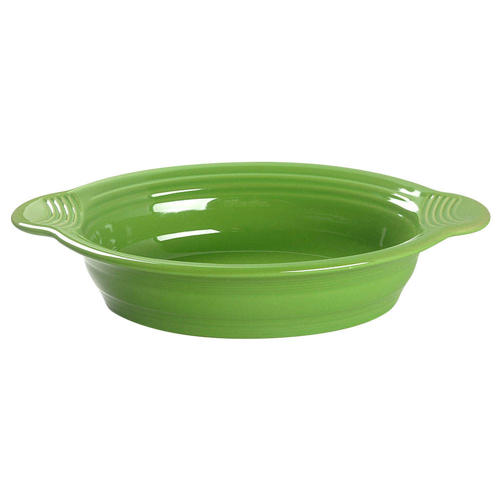 Fiesta Shamrock Green (Intro 2003) 11" Oval Baker by Homer Laughlin -1