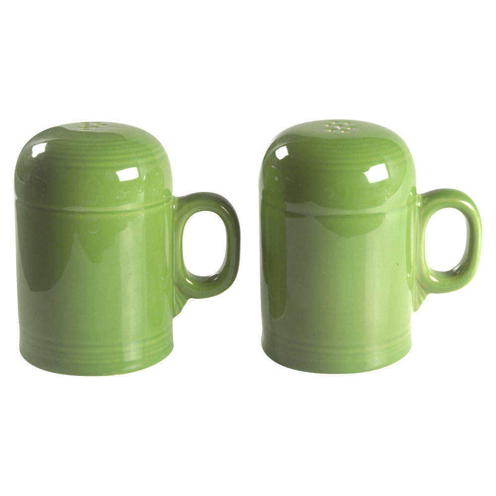 Fiesta Shamrock Green (Intro 2003) Stove Top Salt & Pepper Set by Homer Laughlin -1