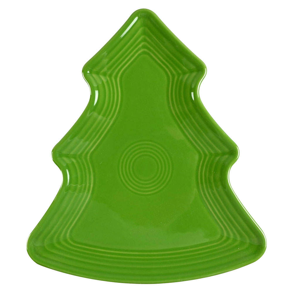 Fiesta Shamrock Green (Intro 2003) Tree Shaped Plate by Homer Laughlin -1