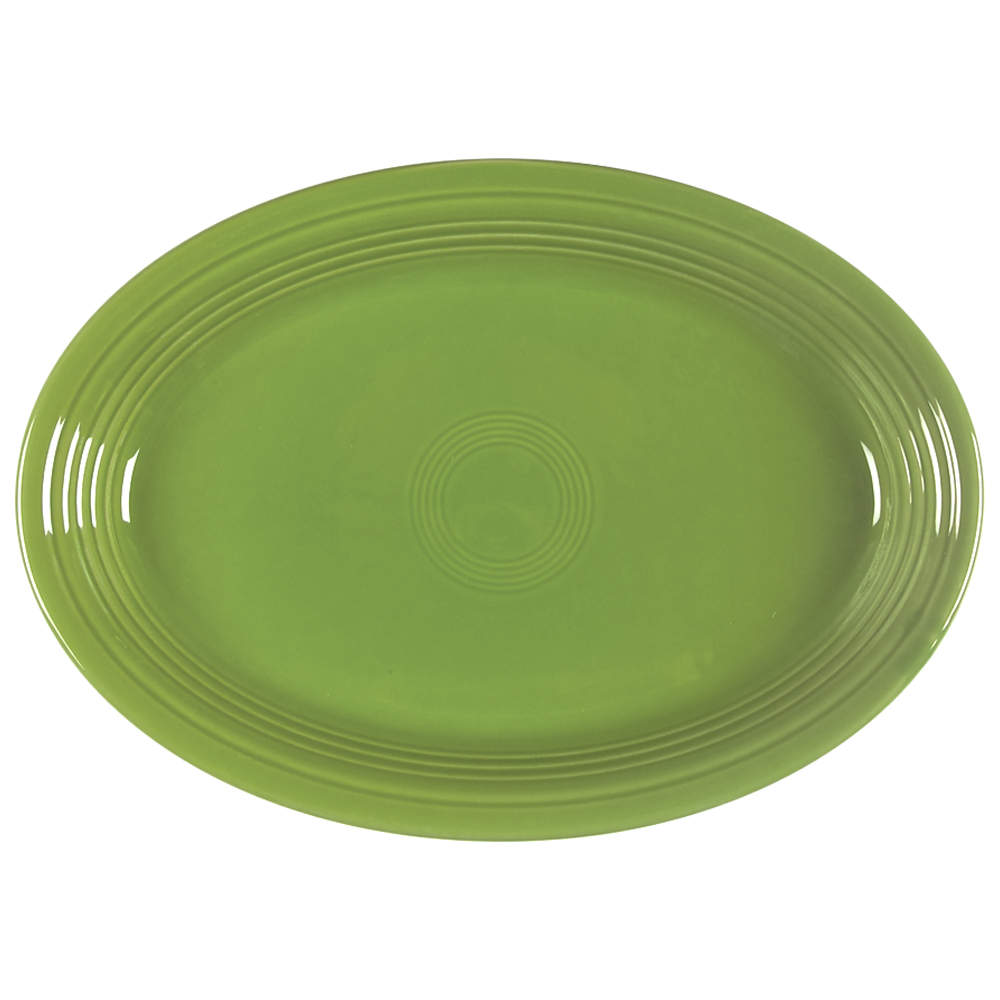 Fiesta Shamrock Green (Intro 2003) 13" Oval Serving Platter by Homer Laughlin -1