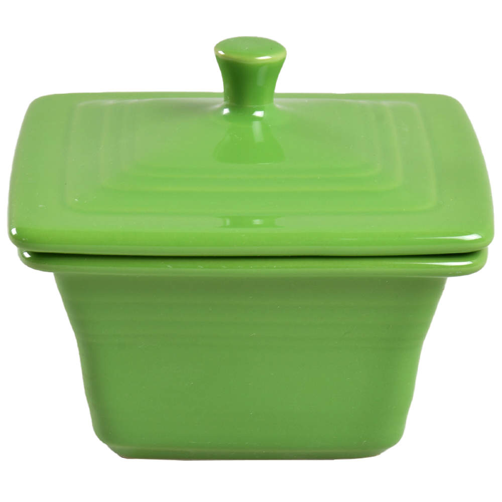 Fiesta Shamrock Green (Intro 2003) Square Box & Lid by Homer Laughlin -1