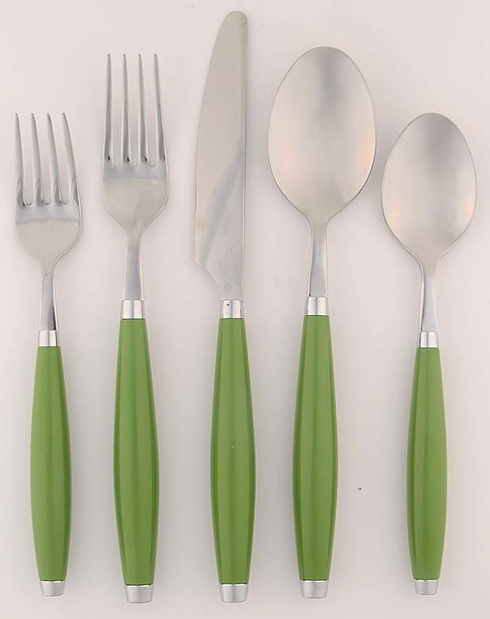 Fiesta Shamrock Green (Intro 2003) (5 Pc) Flatware Set by Homer Laughlin -1