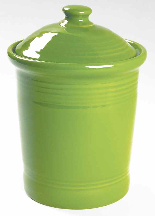 Fiesta Shamrock Green (Intro 2003) Small Canister & Lid by Homer Laughlin -1