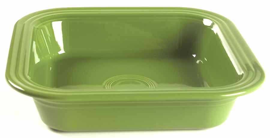 Fiesta Shamrock Green (Intro 2003) 10" Square Baker by Homer Laughlin -1