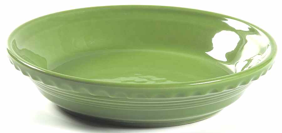 Fiesta Shamrock Green (Intro 2003) 8'' Pie Baking Plate by Homer Laughlin -1