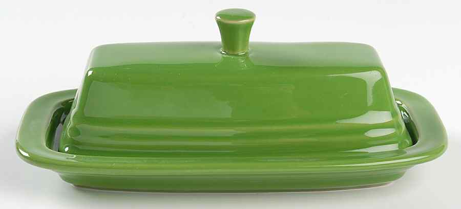 Fiesta Shamrock Green (Intro 2003) 1/4 Lb Covered Butter by Homer Laughlin -1