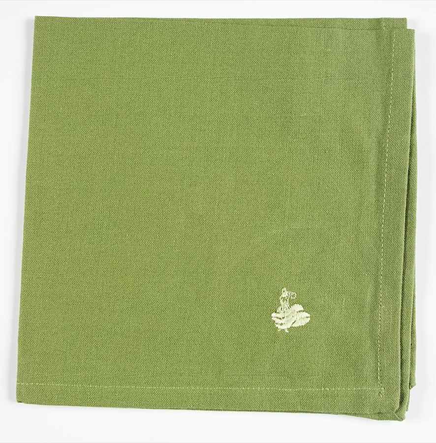 Fiesta Shamrock Green (Intro 2003) Cloth Napkin by Homer Laughlin -1