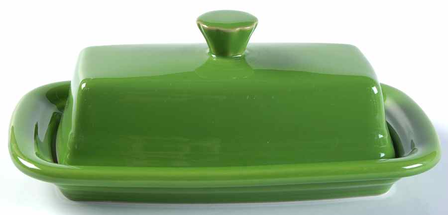 Fiesta Shamrock Green (Intro 2003) Extra Large 1/4 Lb Covered Butter by Homer Laughlin -1