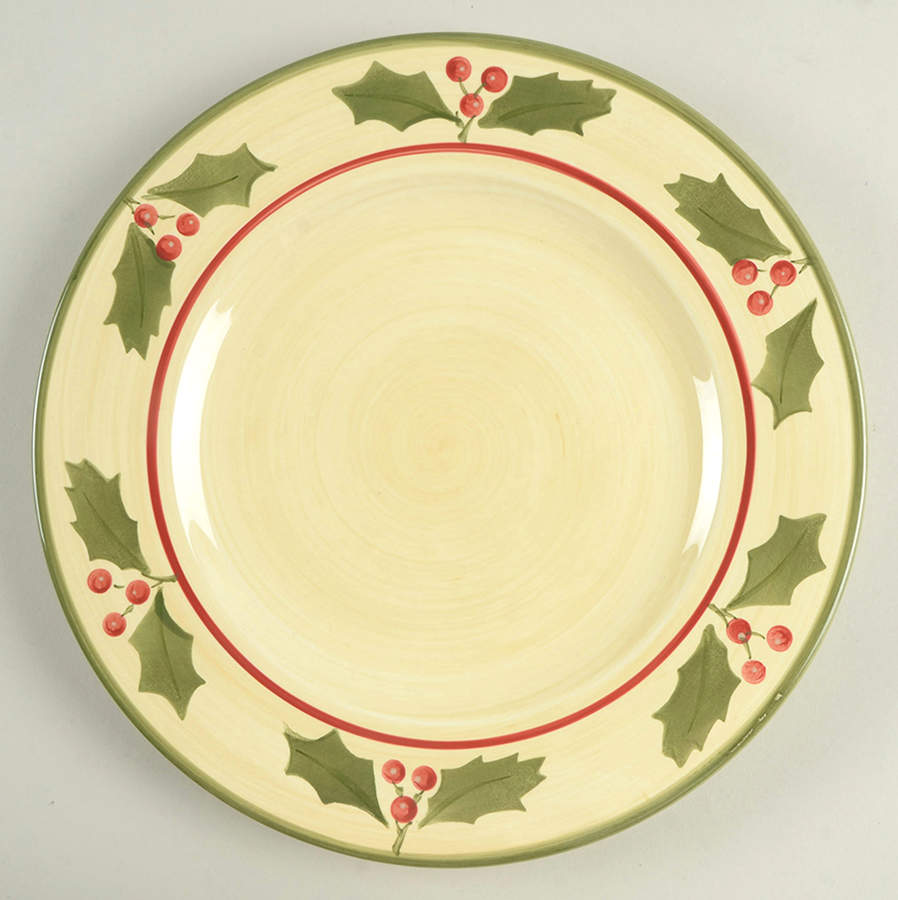 Victorian Holly Dinner Plate by Home-1