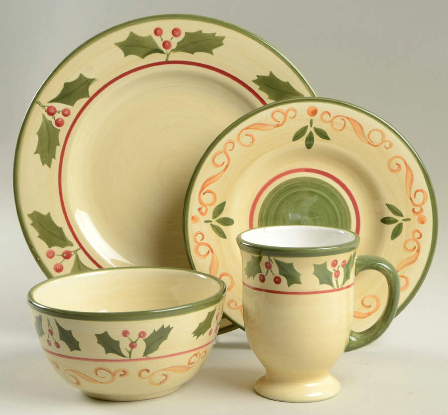 Victorian Holly 4 Piece Place Setting by Home-1
