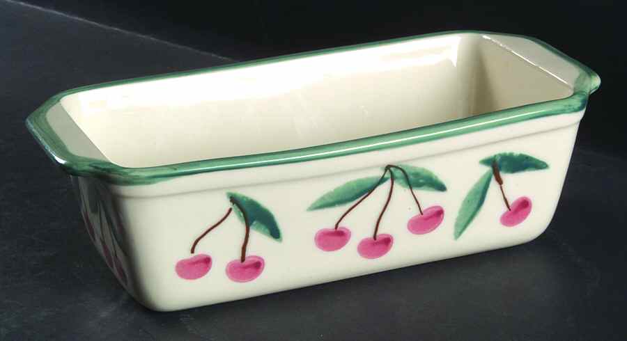 Cherries Jubilee Loaf Pan by Hartstone-1
