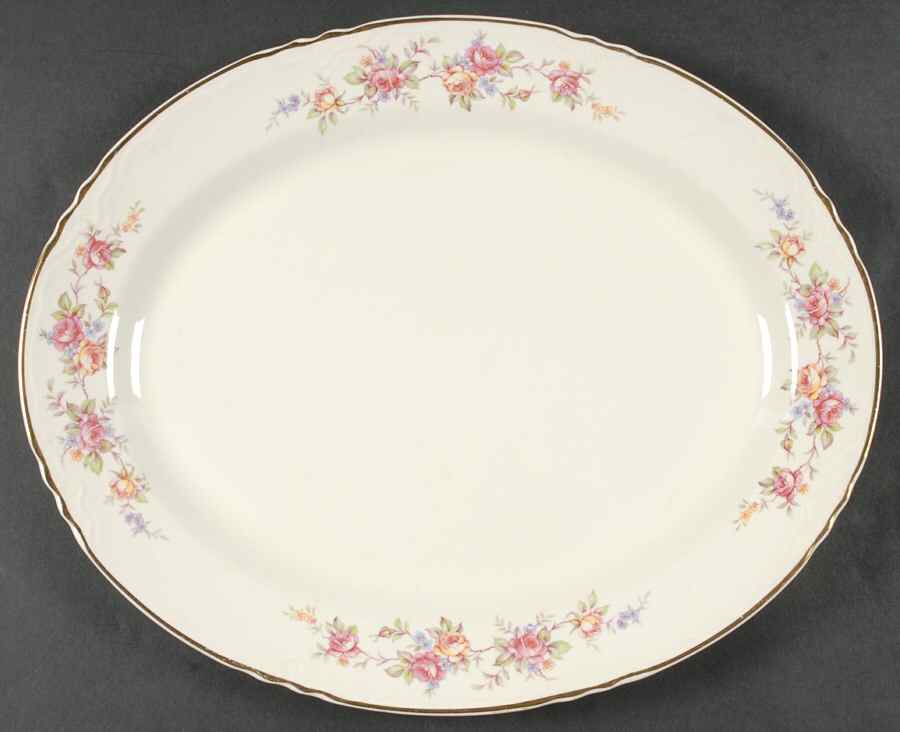R1334 15" Oval Serving Platter by Homer Laughlin -1