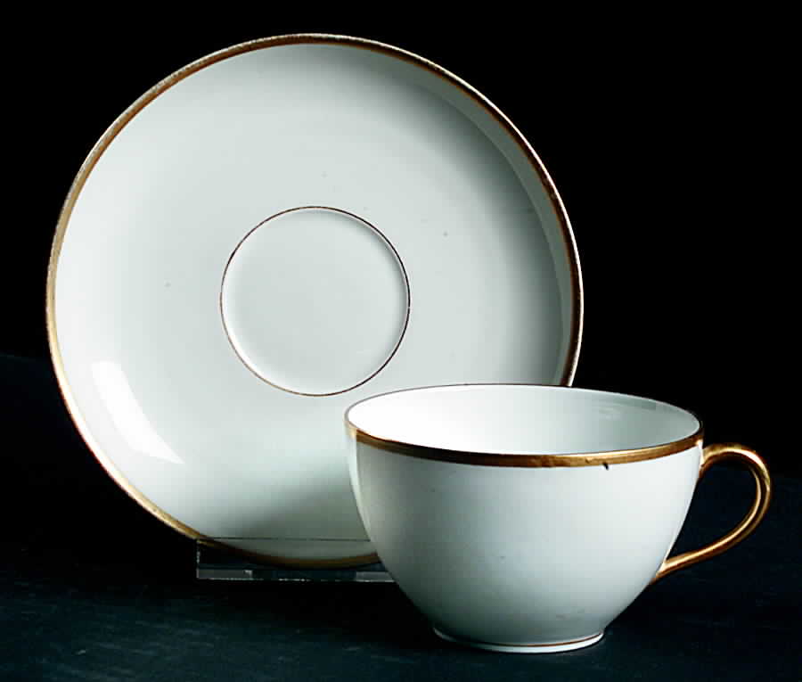 H2358 Flat Cup & Saucer Set by Haviland-1
