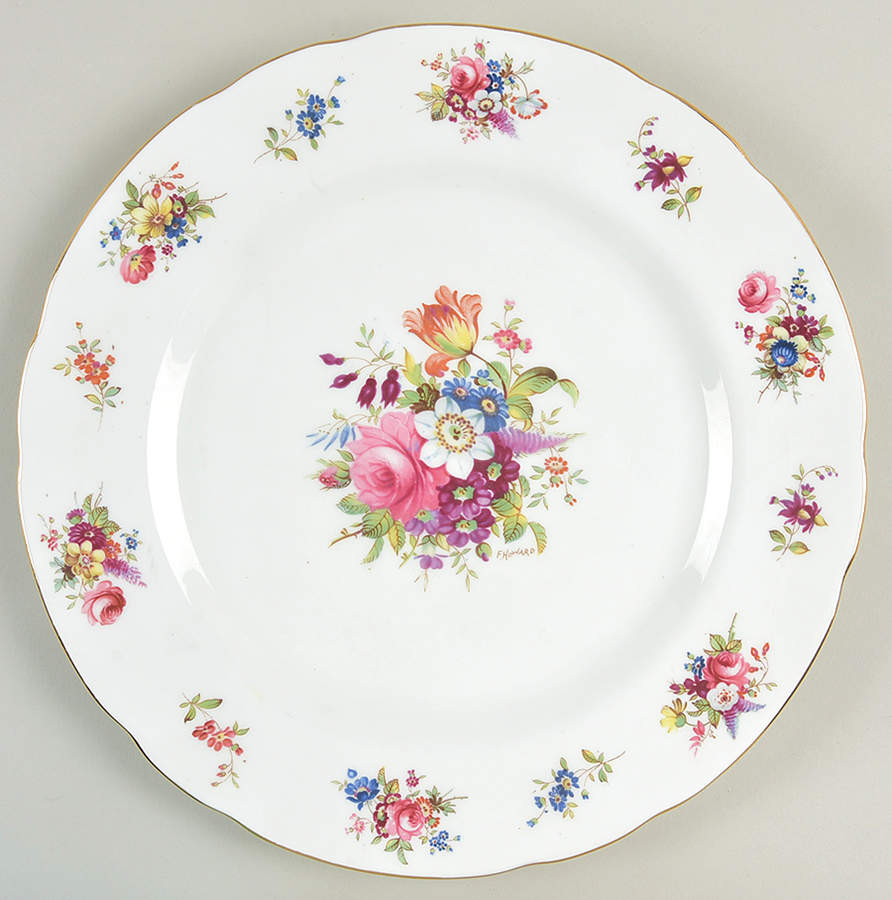 Howard Sprays (Scalloped, Not Embossed) Dinner Plate by Hammersley-1