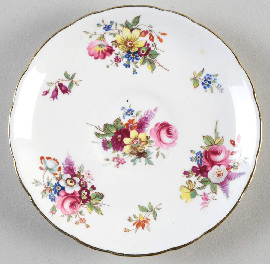 Howard Sprays (Scalloped, Not Embossed) Saucer for Demitasse Cup by Hammersley-1