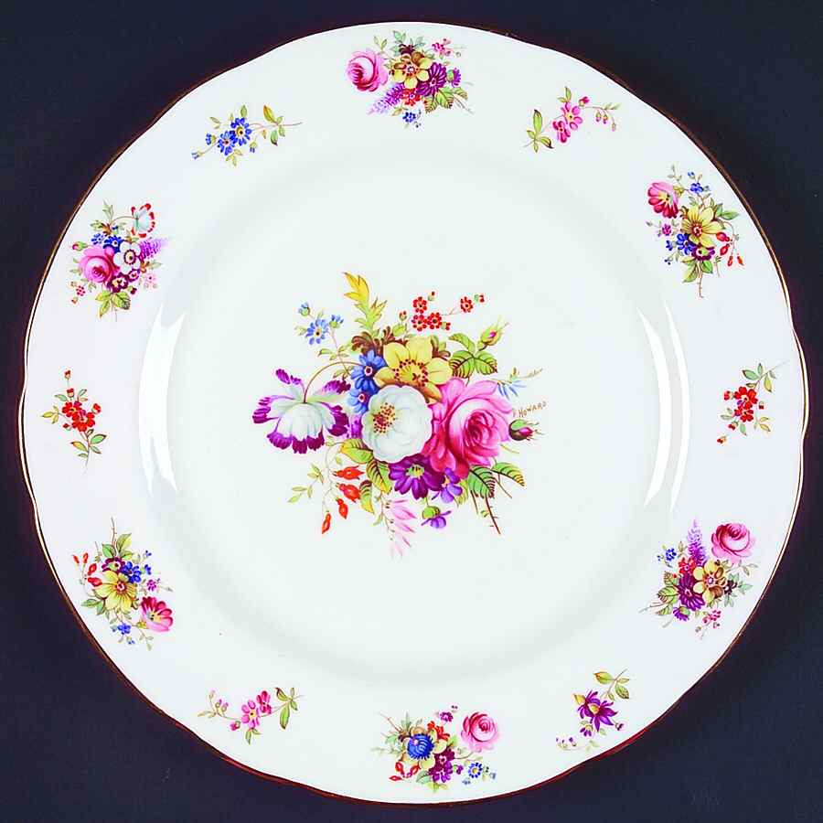 Howard Sprays (Scalloped, Not Embossed) Dinner Plate by Hammersley-1