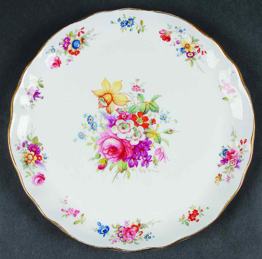 Howard Sprays (Scalloped, Not Embossed) Cookie Plate by Hammersley-1