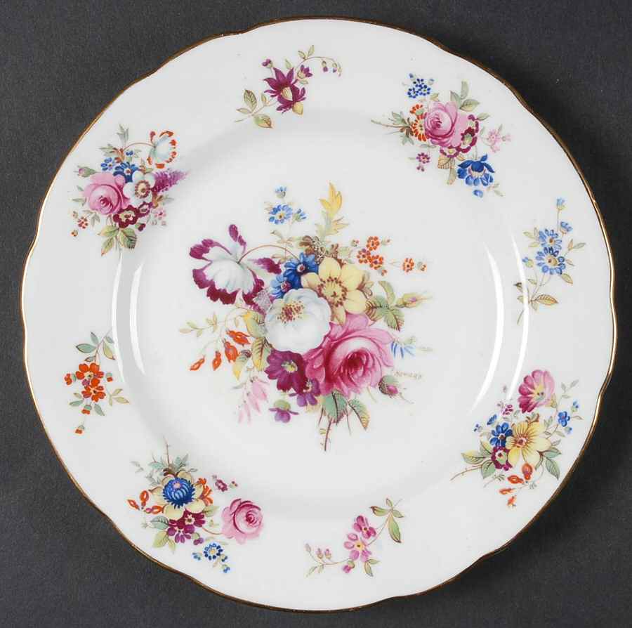 Howard Sprays (Scalloped, Not Embossed) Dessert/Pie Plate by Hammersley-1
