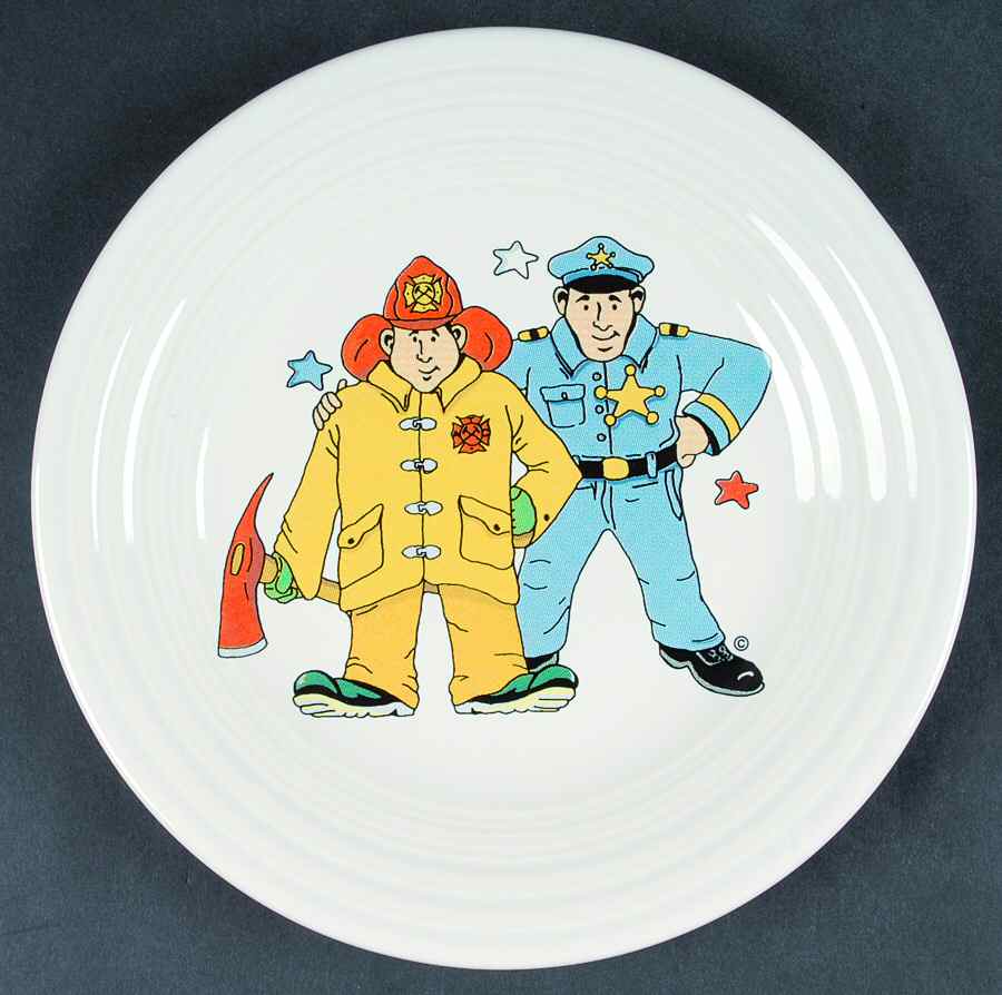 Fiesta Hometown Heroes Child's Plate by Homer Laughlin -1