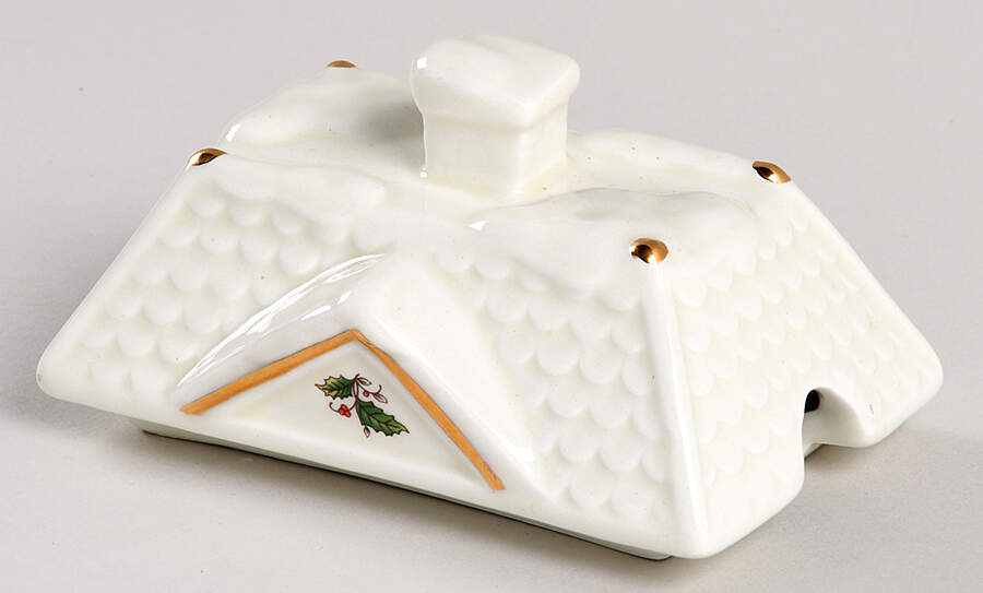 HHD2 (Gold "H" Mark) Lid for Figural Sugar Bowl by Holly Holiday-1