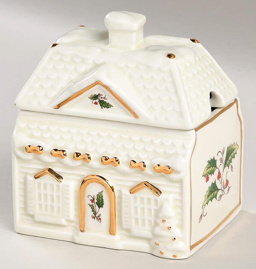 HHD2 (Gold "H" Mark) Figural Sugar Bowl & Lid by Holly Holiday-1