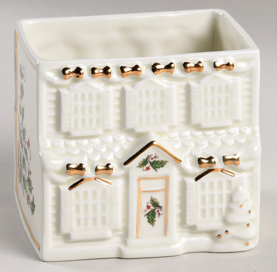 HHD2 (Gold "H" Mark) Figural Candy Box No Lid by Holly Holiday-1
