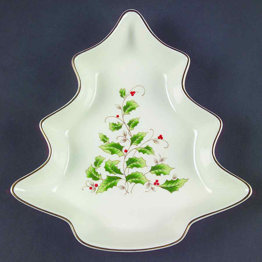 HHD2 (Gold "H" Mark) Small Tree Shaped Dish by Holly Holiday-1