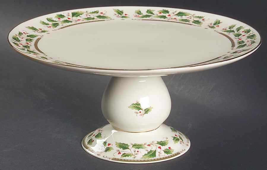 HHD2 (Gold "H" Mark) 9" Diameter Pedestal Cake Stand by Holly Holiday-1