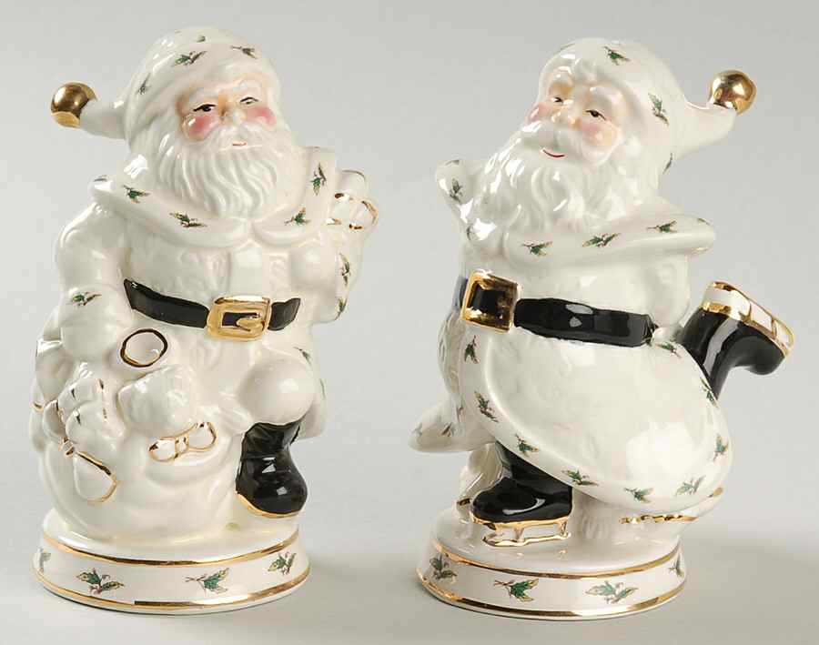 HHD2 (Gold "H" Mark) Figural Salt & Pepper Set by Holly Holiday-1