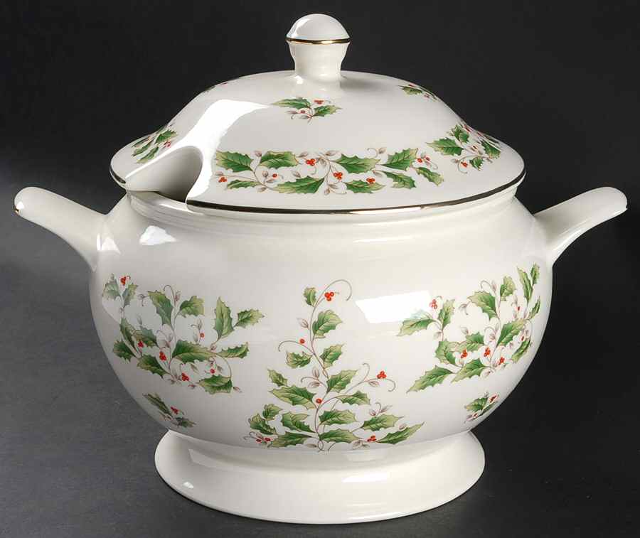 HHD2 (Gold "H" Mark) Tureen &  Lid by Holly Holiday-1
