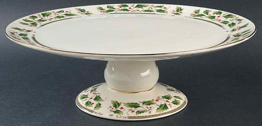 HHD2 (Gold "H" Mark) 12" Diameter Pedestal Cake Stand by Holly Holiday-1