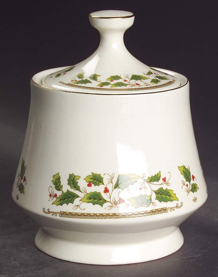 HHD2 (Gold "H" Mark) Sugar Bowl & Lid by Holly Holiday-1
