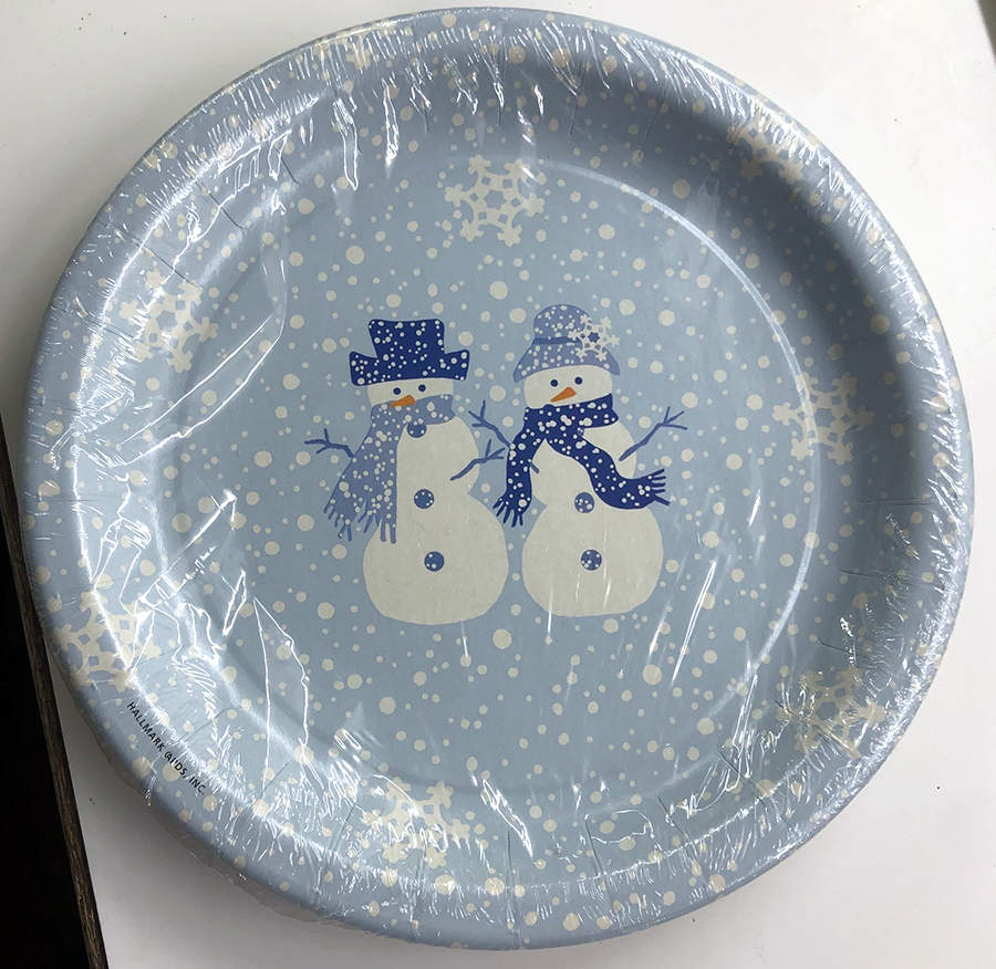 Winter Frost Package of 10 - Paper Salad Plate by Home-1