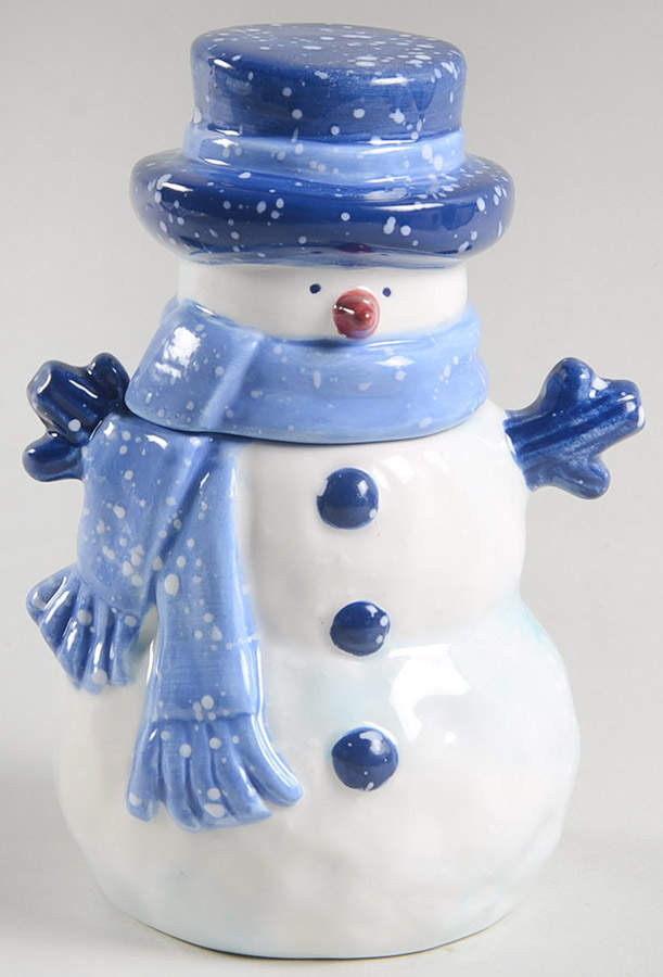 Winter Frost Figural Treat Jar & Lid by Home-1