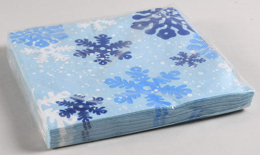 Winter Frost Package of Paper Luncheon Napkins by Home-1
