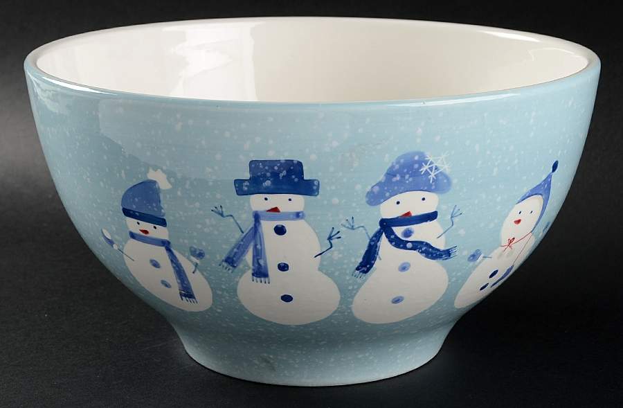 Winter Frost 10" Large Salad Serving Bowl by Home-1