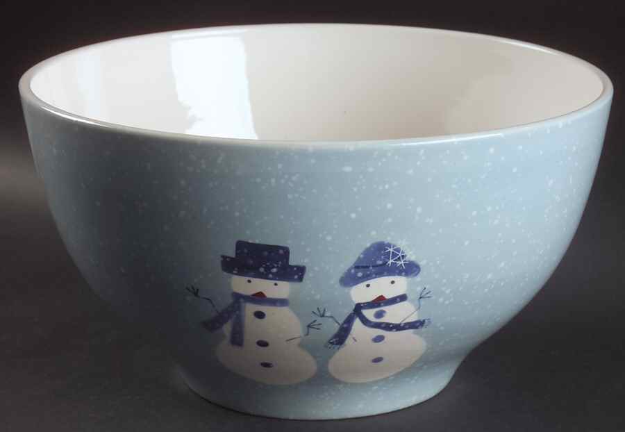 Winter Frost 10" Large Salad Serving Bowl by Home-1