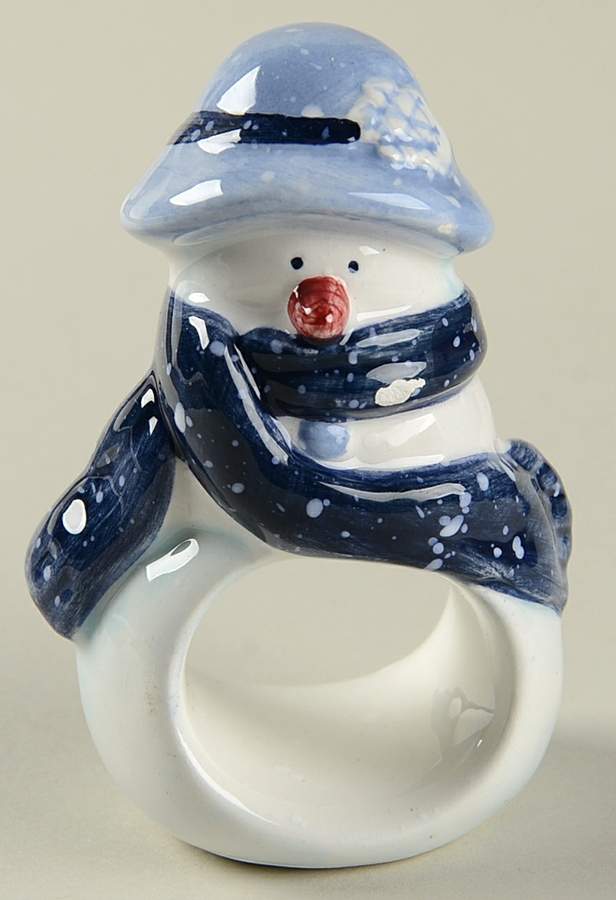 Winter Frost Sculpted Napkin Ring by Home-1