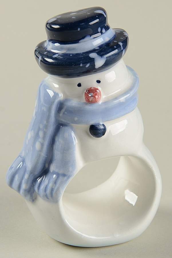 Winter Frost Sculpted Napkin Ring by Home-1