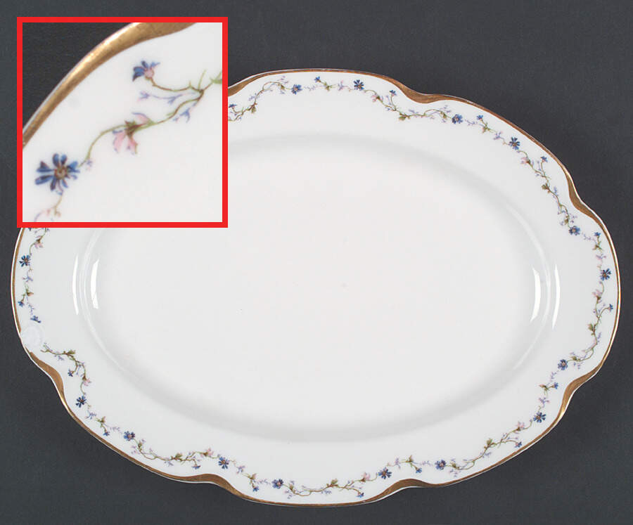 Schleiger 286-2 11" Oval Serving Platter by Haviland-1
